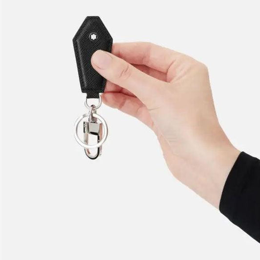 Montblanc portachiavi a forma di diamante Montblanc Sartorial nero 130748