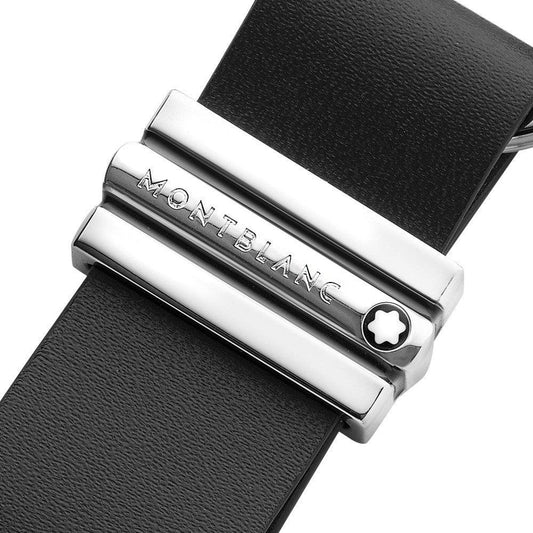Montblanc portachiavi con anelli e gancio Meisterstück nero 118321
