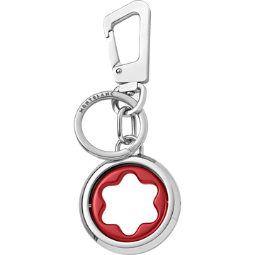 Montblanc portachiavi con emblema girevole Meisterstück rosso 128746