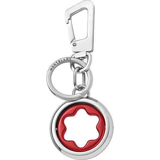 Montblanc portachiavi con emblema girevole Meisterstück rosso 128746