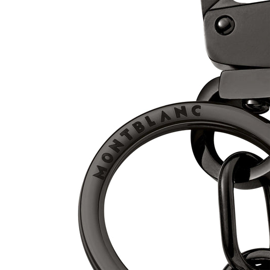 Montblanc portachiavi Spinning Emblem Bk/Gr 131106