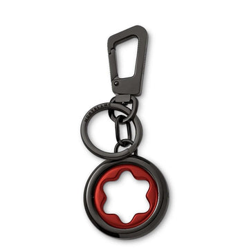 Montblanc portachiavi Spinning Emblem Bk/Rd 131107