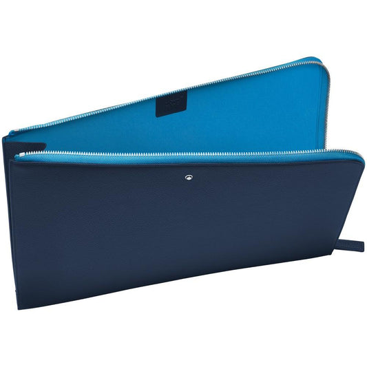 Montblanc portadocumenti Meisterstück Soft Grain My Office blu cobalto 124116
