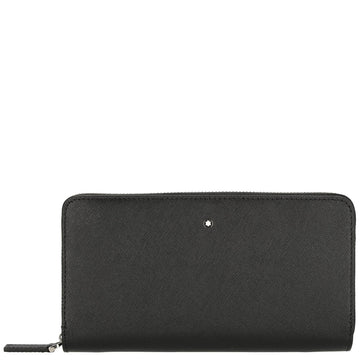 Montblanc portafoglio 12 scomparti con cerniera Sartorial nero 124190