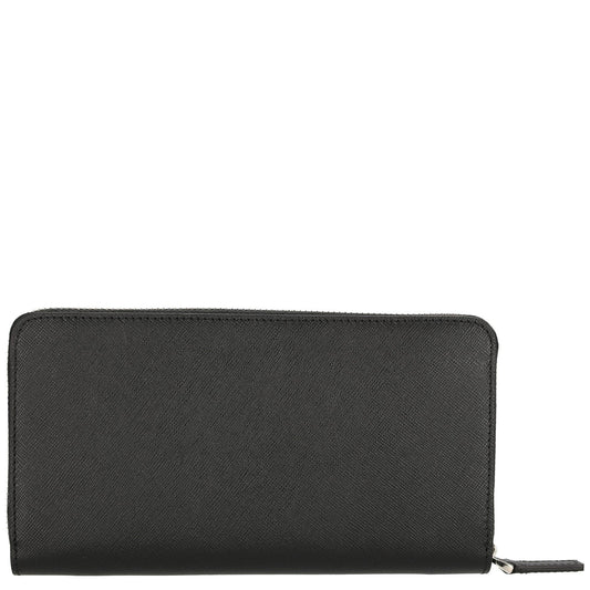 Montblanc portafoglio 12 scomparti con cerniera Sartorial nero 124190