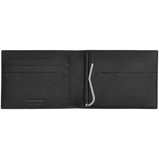 Montblanc portafoglio 4 scomparti con fermasoldi Sartorial nero 113221
