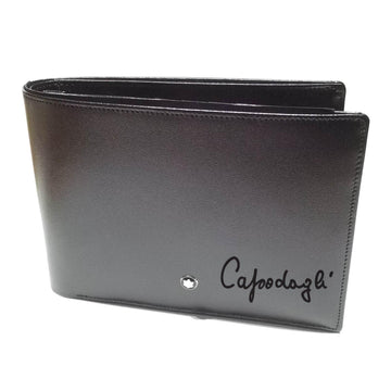 Montblanc portafoglio 4 scomparti con porta documento di identità Meisterstück nero 6179