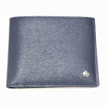 Montblanc portafoglio 6 scomparti 4810 Westside blu 118653