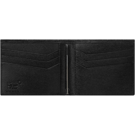 Montblanc portafoglio 6 scomparti con fermasoldi 4810 Westside piccolo nero 114687