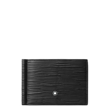 Montblanc portafoglio 6 Scomparti Meisterstück 4810 con fermasoldi  nero 130925