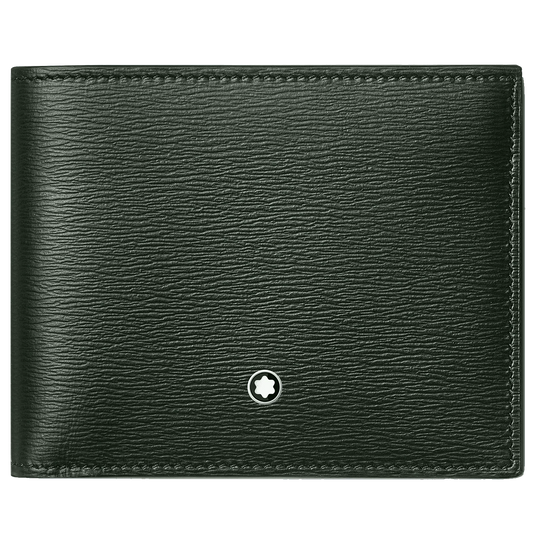 Montblanc portafoglio 6 scomparti Meisterstück 4810 Deep Forest verde 129243