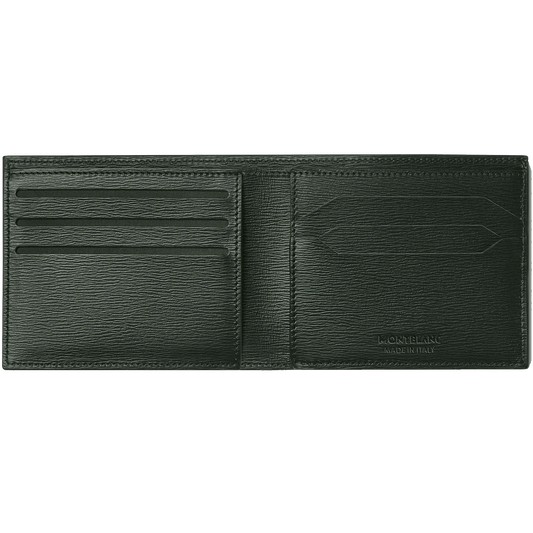 Montblanc portafoglio 6 scomparti Meisterstück 4810 Deep Forest verde 129243
