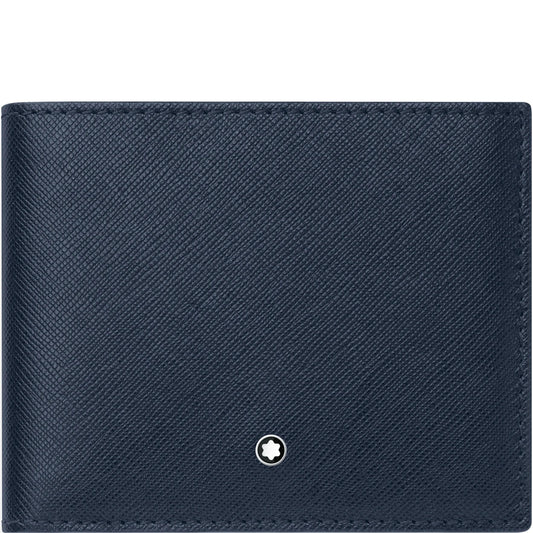 Montblanc portafoglio 6 scomparti Montblanc Sartorial blu 128585