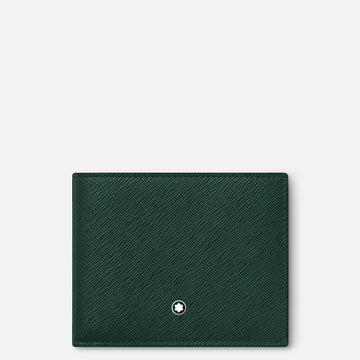 Montblanc portafoglio 6 scomparti Montblanc Sartorial verde inglese smeraldo 130821