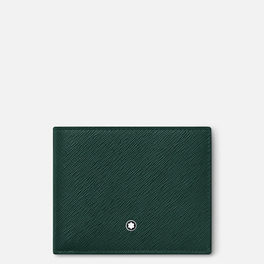 Montblanc portafoglio 6 scomparti Montblanc Sartorial verde inglese smeraldo 130821