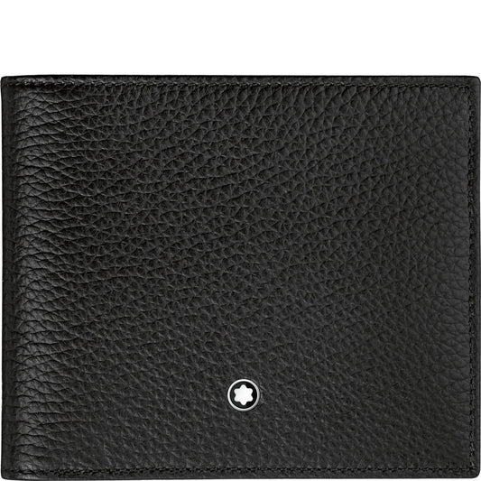 Montblanc portafoglio 8 scomparti Meisterstück Soft Grain nero 114464