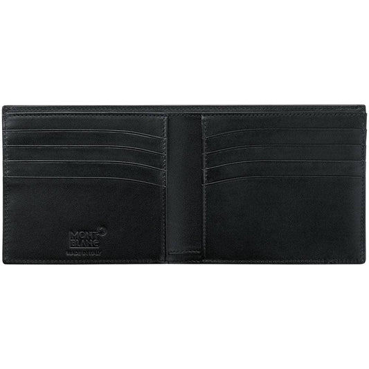 Montblanc portafoglio 8 scomparti Meisterstück Soft Grain nero 114464