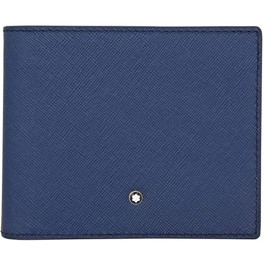 Montblanc portafoglio 8 scomparti Sartorial blu indaco 113213