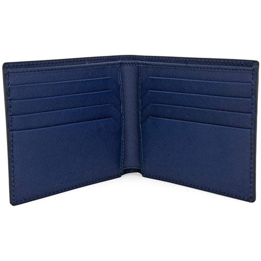 Montblanc portafoglio 8 scomparti Sartorial blu indaco 113213