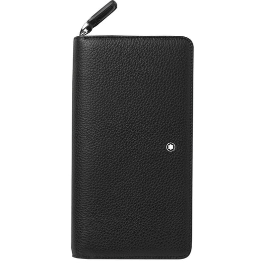 Montblanc portafoglio a 12 scomparti con cerniera a chiusura completa Meisterstück Soft Grain 126255