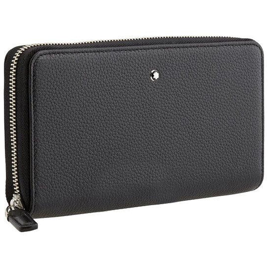 Montblanc portafoglio a 12 scomparti con cerniera a chiusura completa Meisterstück Soft Grain 126255