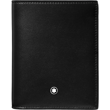 Montblanc portafoglio compatto 6 scomparti Meisterstück nero 129677