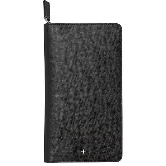 Montblanc Sartorial Travel Wallet 16cc with Zip Black 113208