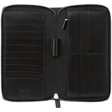 Montblanc portafoglio da viaggio Meisterstuck 16CC con zip 114534