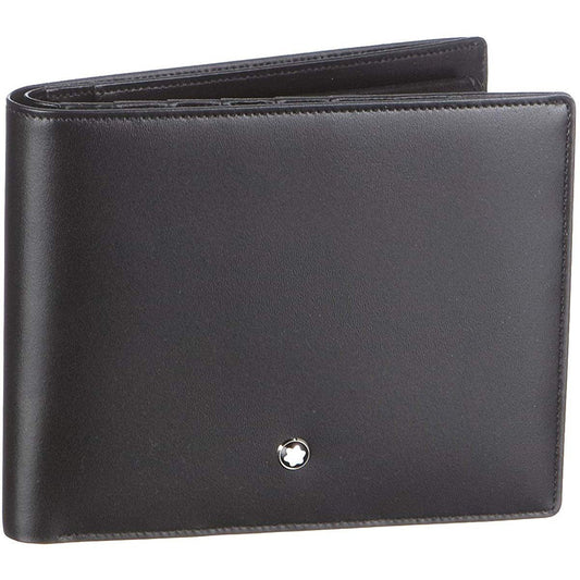 Montblanc portafoglio grande 5 scomparti con portamonete Meisterstück nero 14103