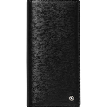 Montblanc portafoglio lungo 6 scomparti tasca con cerniera 4810 Westside nero 114694