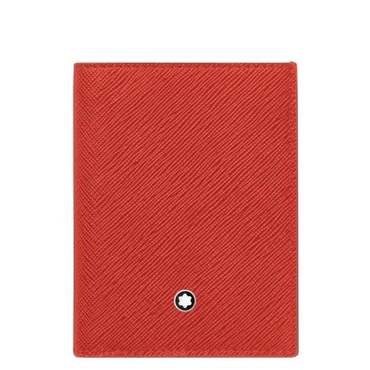 Montblanc portafoglio mini 4 scomparti Sartorial corallo 198229