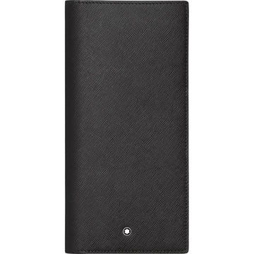 Montblanc portafoglio verticale 12 scomparti con tasca a vista Sartorial nero 113207
