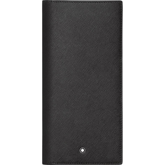 Montblanc portafoglio verticale 12 scomparti con tasca a vista Sartorial nero 113207