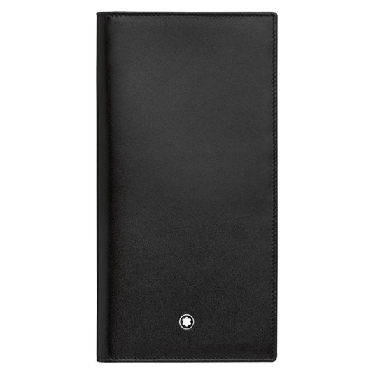 Montblanc portafoglio verticale lungo 12 scomparti con tasca trasparente Meisterstück nero 114535