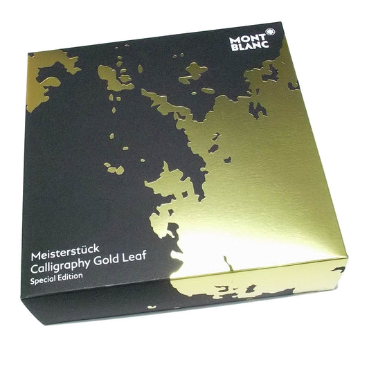 Montblanc roller Meisterstück Solitaire Calligraphy foglia d'oro 119689