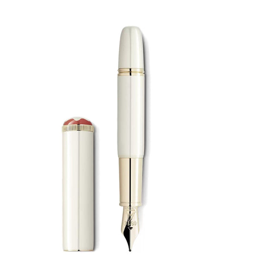 Montblanc stilografica Heritage Rouge et Noir “Baby” Edizione Speciale Color Avorio punta M 128121
