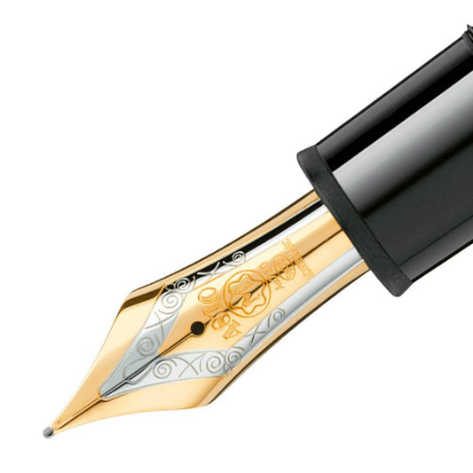 Montblanc stilografica Meisterstück 149 finitura oro punta M 115384 nuova referenza 132113