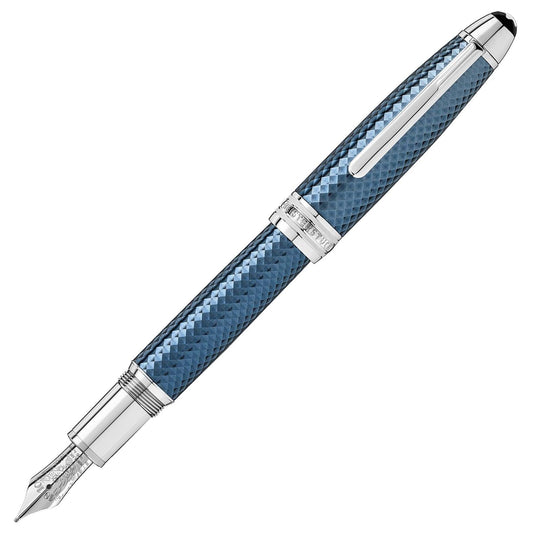 Montblanc stilografica Meisterstück Glacier Solitaire punta F 129406