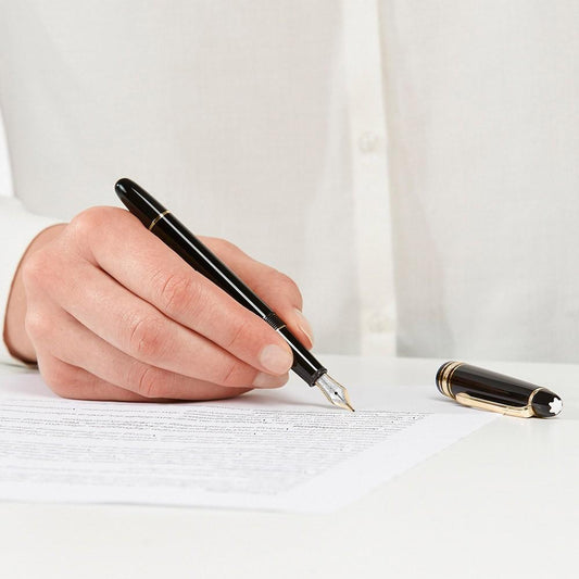 Montblanc stilografica Meisterstück Gold Classique punta F 106513