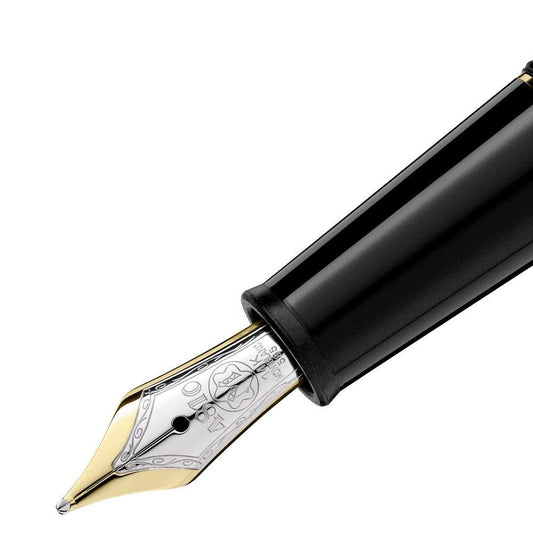 Montblanc stilografica Meisterstück Gold-Coated Classique punta M 106514 Nuova referenza 132464