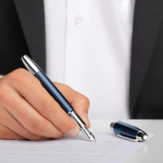 Montblanc stilografica Meisterstuck Solitaire Blue Hour LeGrand 112889