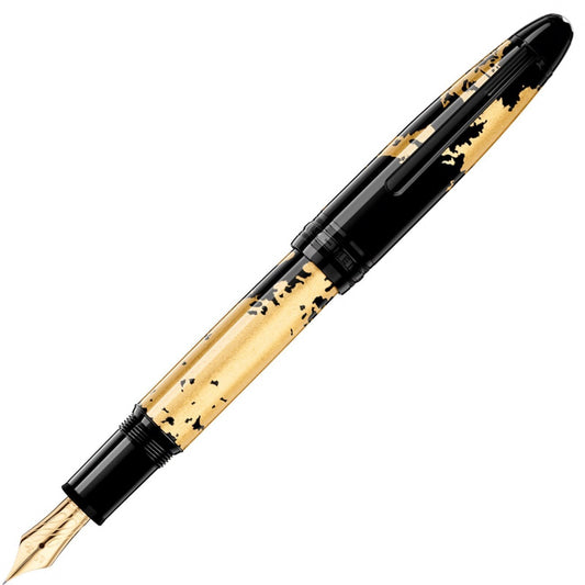 Montblanc stilografica Meisterstück Solitaire Calligraphy Gold Leaf Flex Nib 119700