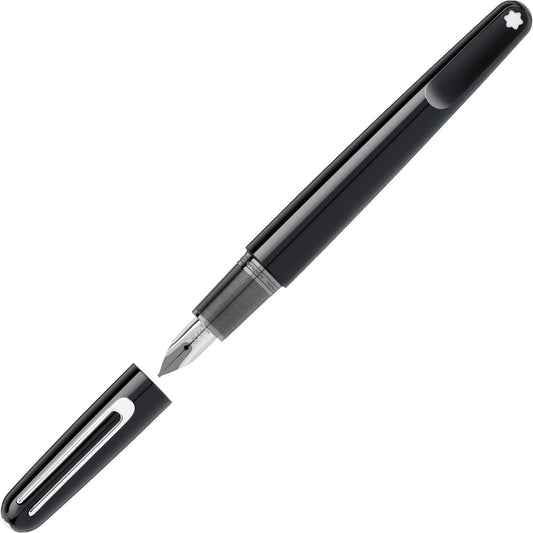 Montblanc stilografica Montblanc M nero punta F 117146