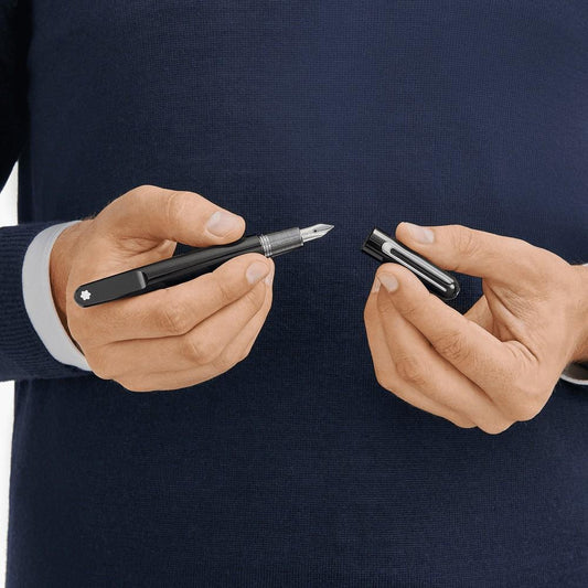 Montblanc stilografica Montblanc M nero punta F 117146