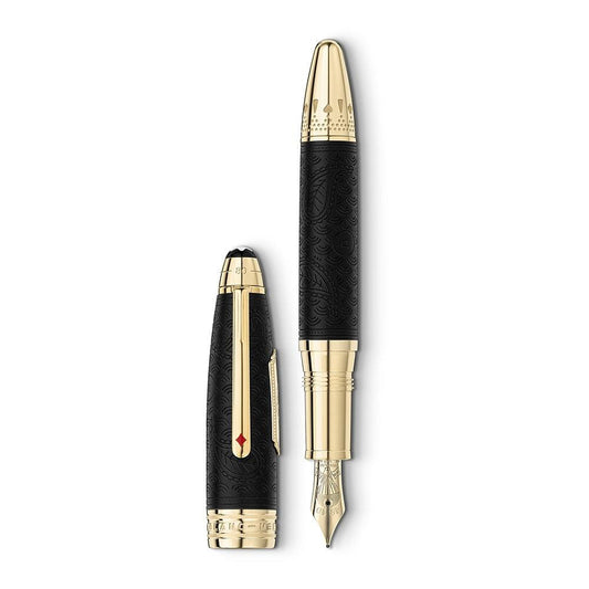 Montblanc stilografica Solitaire LeGrand Meisterstück Around the World in 80 Days punta M 128485