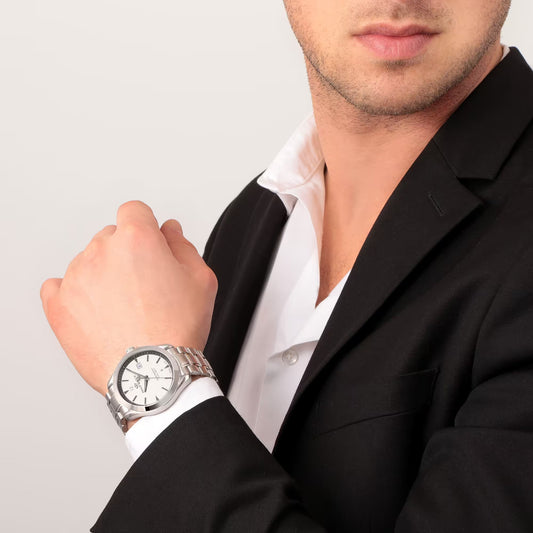 Philip Watch R8253165007 – Solo tempo automatico Swiss Made, bianco, cassa 41mm