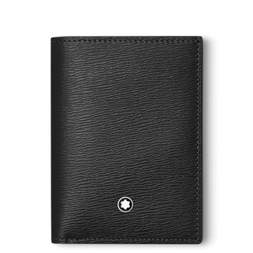 Porta biglietti da visita con scomparto per banconote Meisterstück 4810 nero 129251