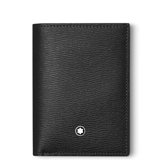 Porta biglietti da visita con scomparto per banconote Meisterstück 4810 nero 129251