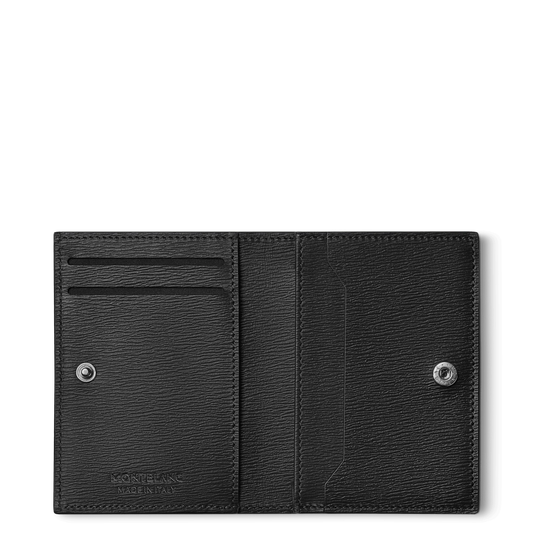 Porta biglietti da visita con scomparto per banconote Meisterstück 4810 nero 129251