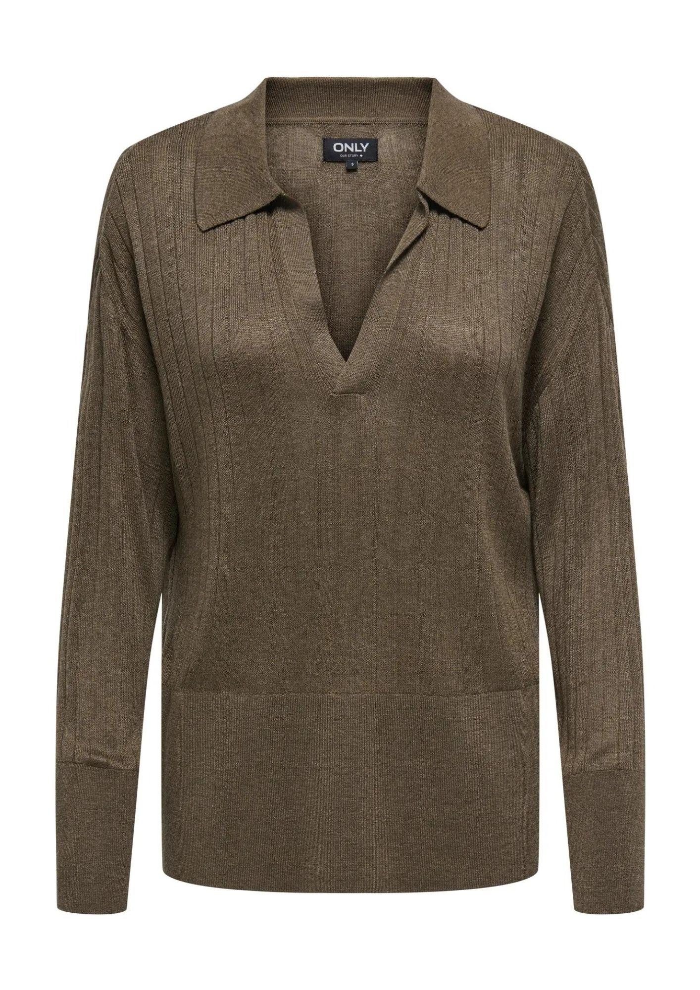 Pullover Donna Only Tara Marrone 15350701 Cub Melange ONLY 